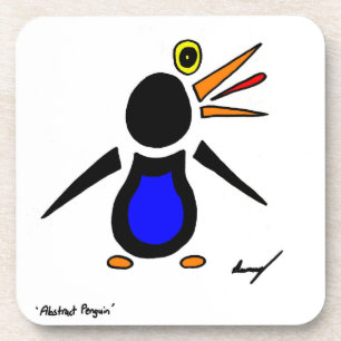 Abstract Penguin Coasters - Set of 6