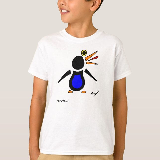 Abstract Penguin Kids Basic T-Shirt (Front)