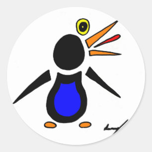 Abstract Penguin Stickers - Set of 20