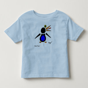 Abstract Penguin Toddler Ringer T-Shirt