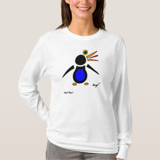 Abstract Penguin Womens Long-Sleeve T-Shirt