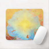 Abstract Peony Mouse Mat (With Mouse)