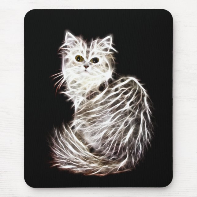 Abstract persian cat mouse mat (Front)