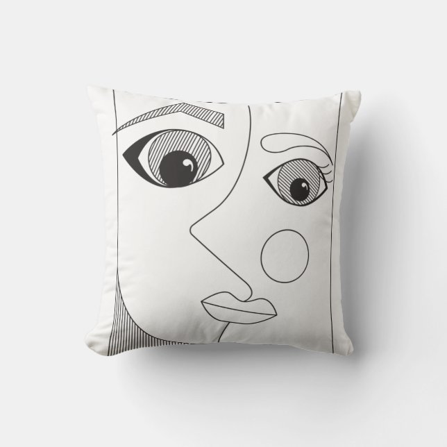 Abstract Person Cushion (Front)
