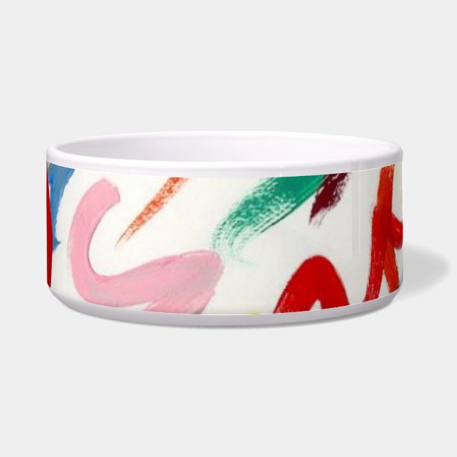 Abstract Pet Bowl (Front)