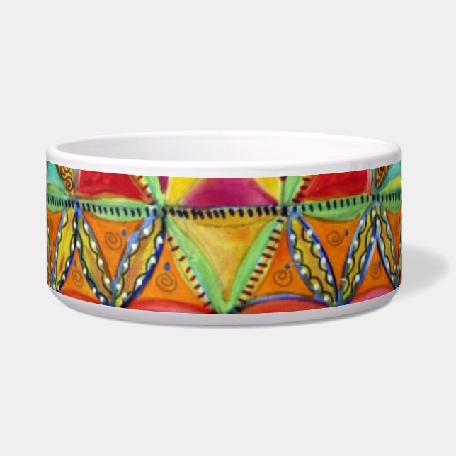Abstract Pet Bowl (Front)