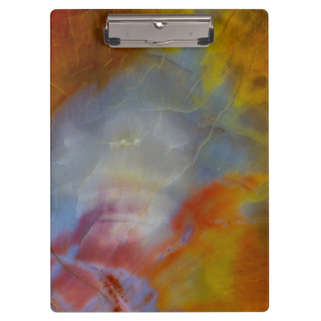 Abstract Petrified Wood close-up Clipboard (Front)