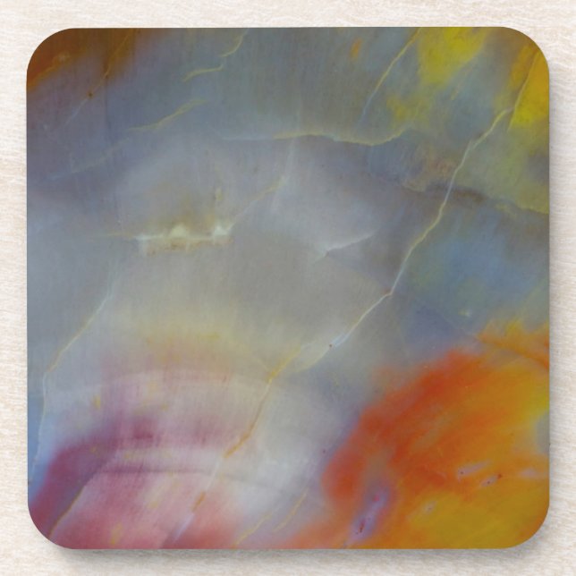 Abstract Petrified Wood close-up Coaster (Front)