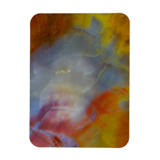 Abstract Petrified Wood close-up Magnet (Vertical)