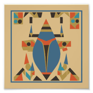 Abstract pharaonic art photo print