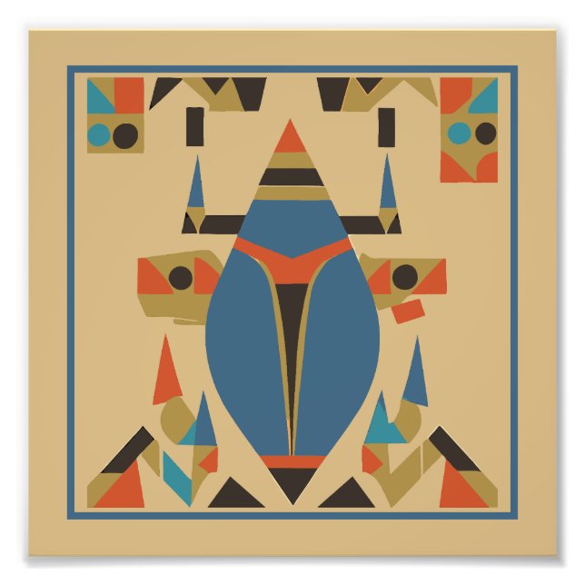Abstract pharaonic art  photo print (Front)