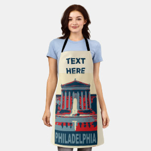 Abstract Philadelphia Design add text, Apron