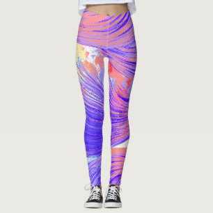 abstract Phoenix Feathers Leggings