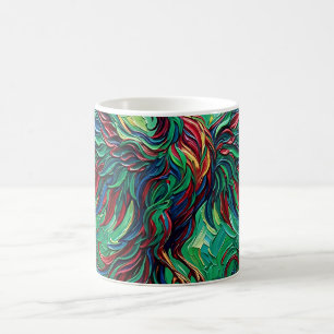 Abstract Phoenix Rising Wings Jewel Coffee Mug