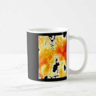 Abstract Photography Light Burning Fire Sticker Coffee Mug