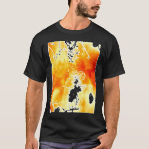 Abstract Photography Light Burning Fire Sticker T-Shirt