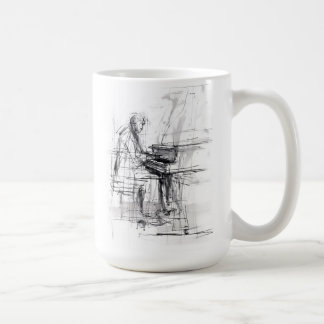 Abstract Pianist Sketch  Coffee Mug