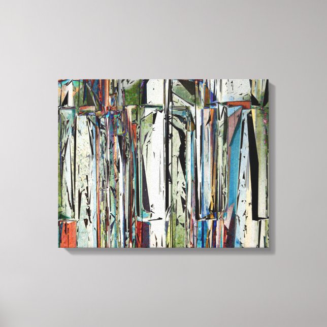 Abstract Piano Keys Canvas Print (Front)