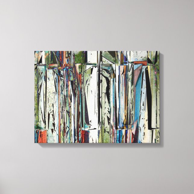 Abstract Piano Keys Canvas Print (Front)