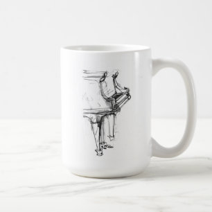 Abstract Piano Portrait  Coffee Mug