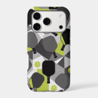 Abstract Pickleball Paddle Layout Graphic Design