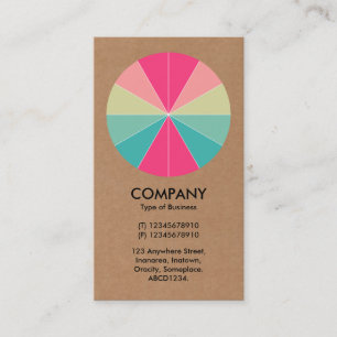 Abstract Pie 01 - Cardboard Business Card
