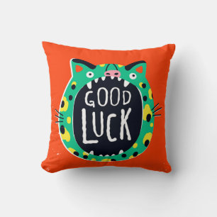 Abstract pig good luck cushion