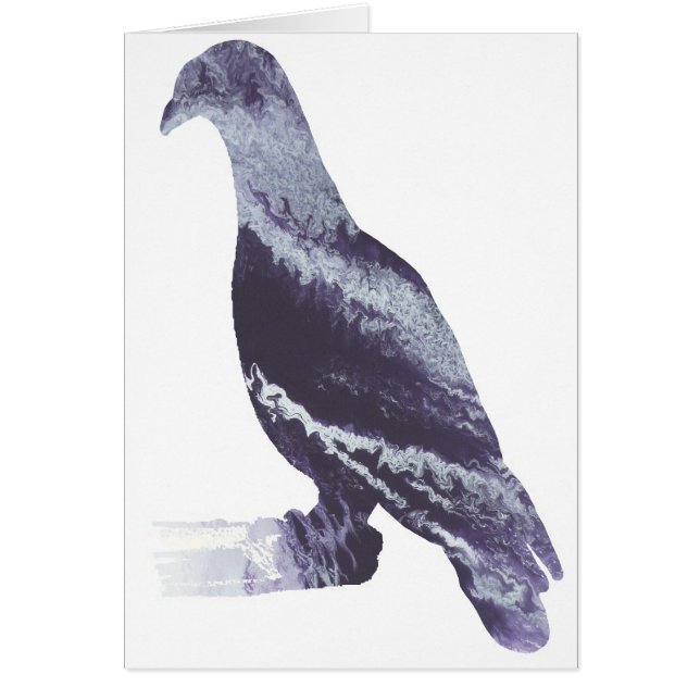 Abstract Pigeon silhouette (Front)