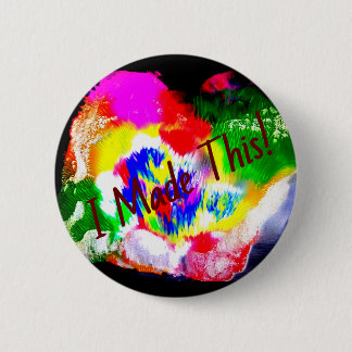 Abstract pin/ 6 cm round badge