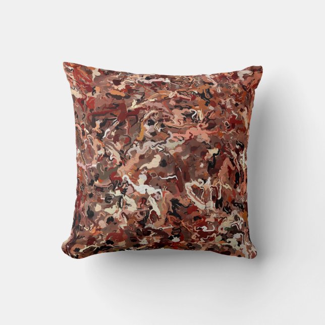 Abstract Pine Needles Cushion (Front)