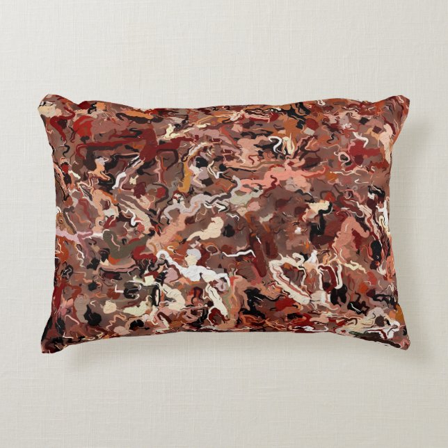 Abstract Pine Needles Decorative Cushion (Front)