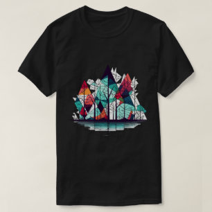 Abstract Pine Trees T-Shirt