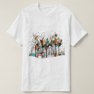 Abstract Pine Trees T-Shirt
