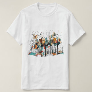 Abstract Pine Trees T-Shirt
