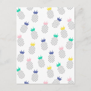 Abstract Pineapples 2 Postcard