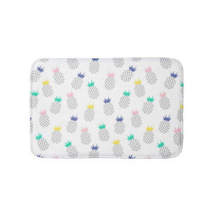 Abstract Pineapples Bath Mat
