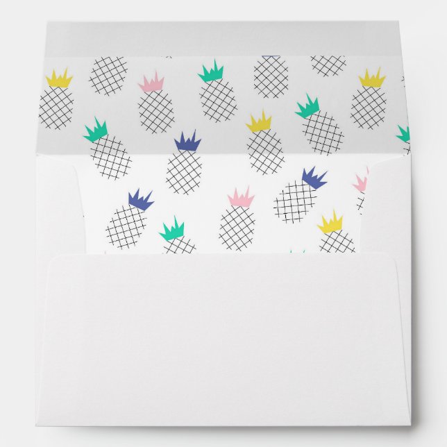 Abstract Pineapples Envelope (Back (Bottom))