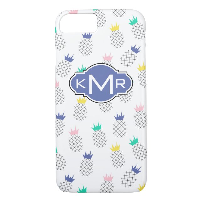 Abstract Pineapples | Monogram Case-Mate iPhone Case (Back)