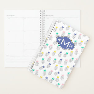 Abstract Pineapples Monogram Planner