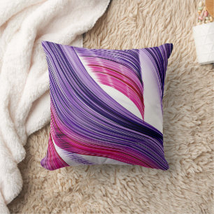 Abstract pink and purple cushion