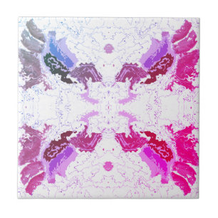 Abstract Pink and Purple Tile