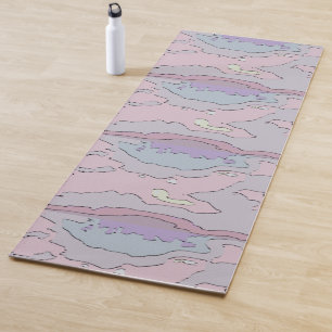 Abstract Pink and Purple Yoga Mat