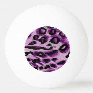 Abstract Pink Black Hipster Cheetah Animal Print Ping Pong Ball