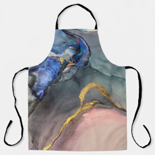 Abstract pink-blue background with beautiful smudg apron
