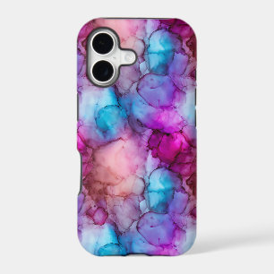 Abstract Pink Blue Purple Alcohol Ink