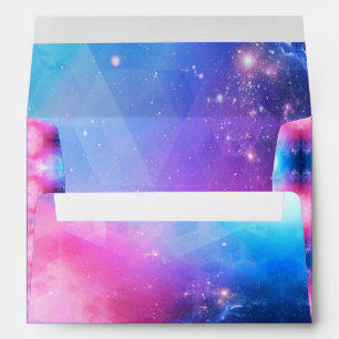 Abstract Pink, Blue, Purple Envelopes