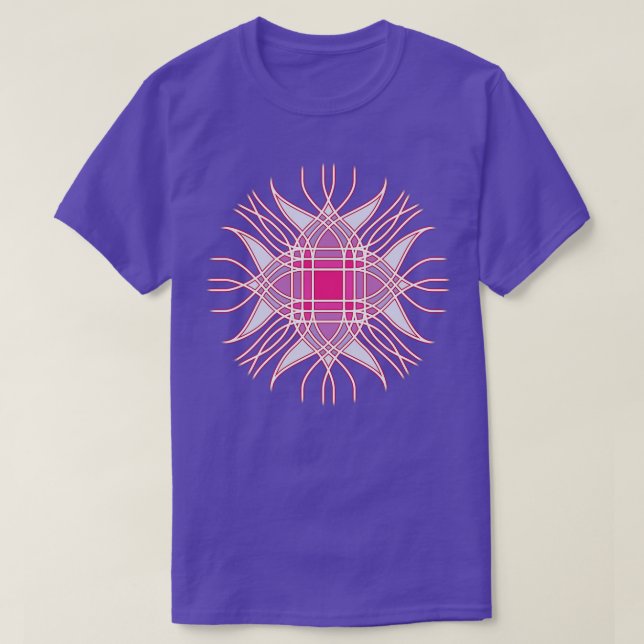 Abstract pink flower T-Shirt (Design Front)