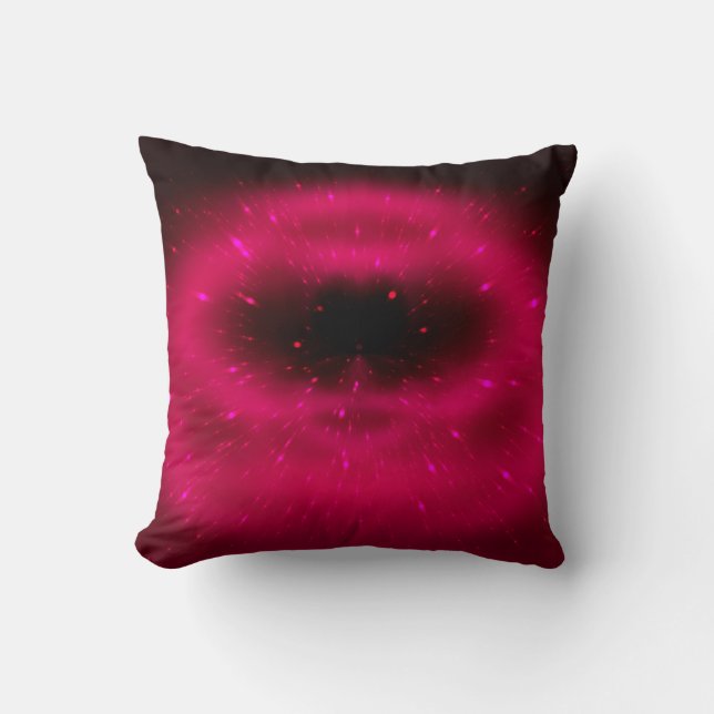 Abstract pink fractal composition. Magic explosion Cushion (Front)