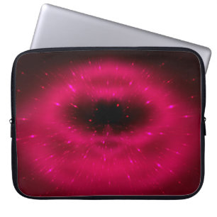Abstract pink fractal composition. Magic explosion Laptop Sleeve