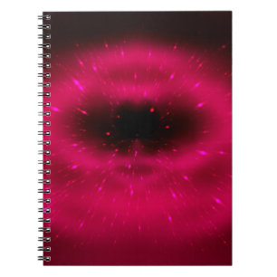 Abstract pink fractal composition. Magic explosion Notebook